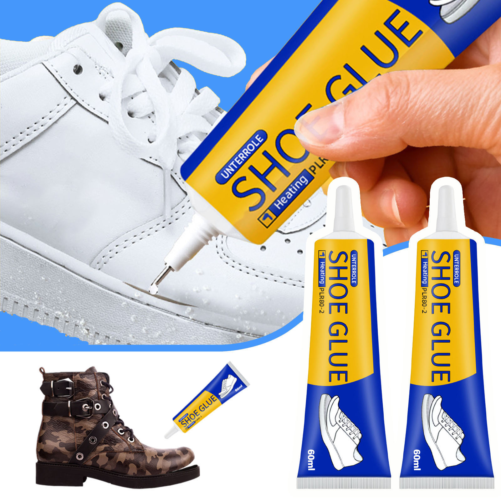 Sneaker Care - 1/2/3 Stück 60 ml starker Schuhkleber